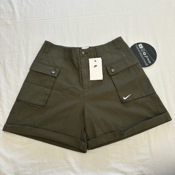 Nike Other - Nike Life Woven P44 Cargo Canvas Shorts Olive Green FJ7137-325 Men’s Size 30